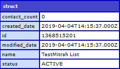 addContactList response