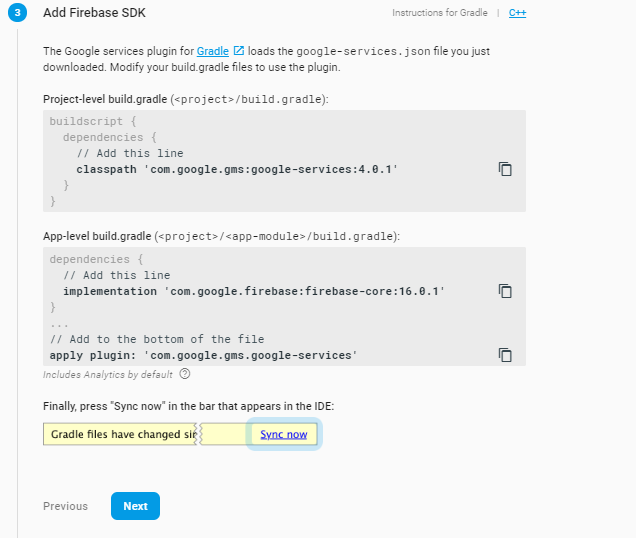 firebase SDK for Android push notification
